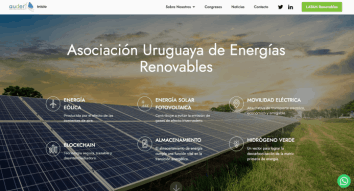 Diseño web para la Asociación Uruguaya de Energías Renovables