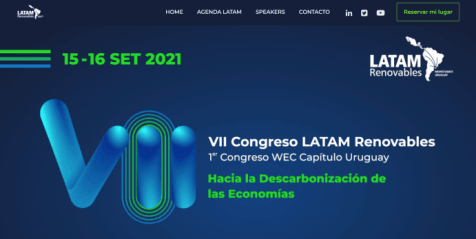 Diseño web para congreso LATAM Renovables en Uruguay
